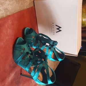 Madison Viktoria Green(teal) Dress Sandals